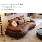 モダンなパイン素材のソファー|ホワイトグースダウン&合皮使用 | 快適なシリコンフィルクッション付き hly-3033