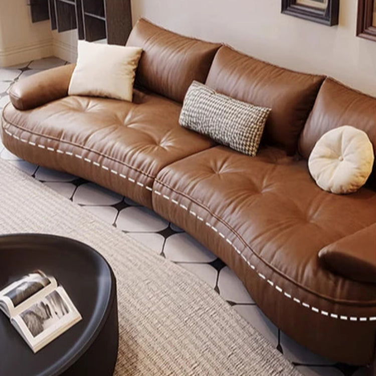 モダンなパイン素材のソファー|ホワイトグースダウン&合皮使用 | 快適なシリコンフィルクッション付き hly-3033