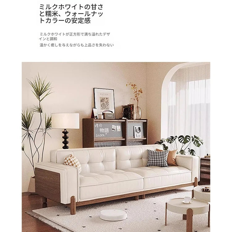 アッシュ材とパイン使用!シリコンフィル・ラテックスクッションのスタイリッシュソファー - 快適でおしゃれなリビング空間を演出! hly-3034