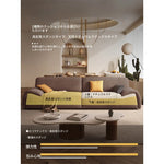 モダンパインダウンエアレザーソファー - おしゃれで快適なリビング空間を演出! hly-3035