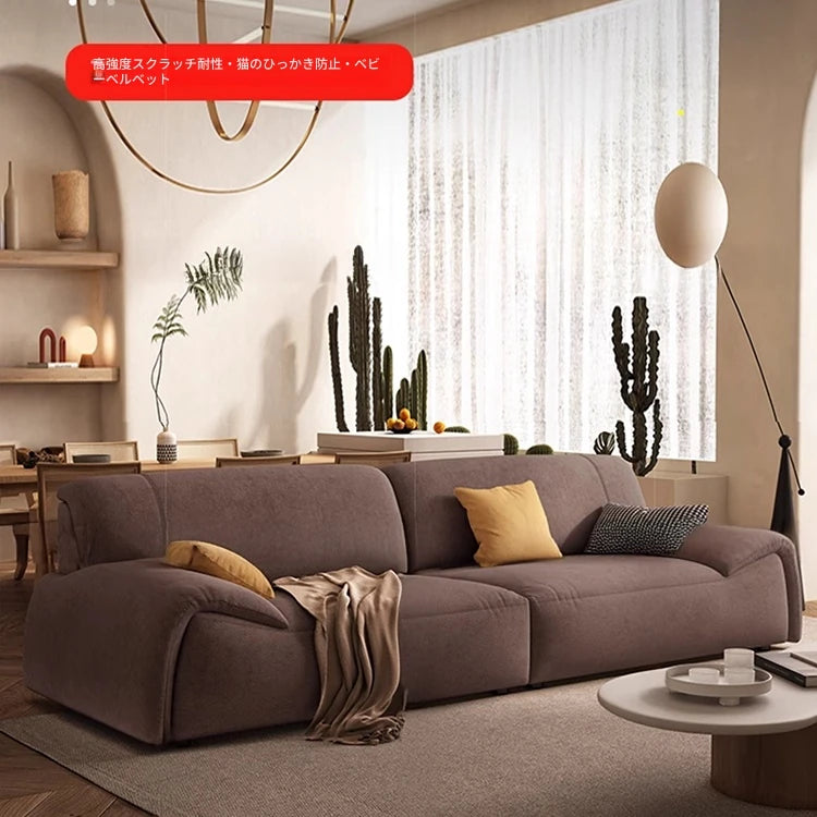 モダンパインダウンエアレザーソファー - おしゃれで快適なリビング空間を演出! hly-3035