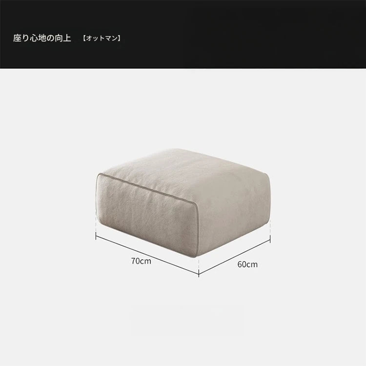 スタイリッシュなパイン無垢材ソファー | シリコンフィル&エアレザークッションで極上の座り心地 | モダンなリビングに最適! hly-3036