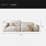 スタイリッシュなパイン無垢材ソファー | シリコンフィル&エアレザークッションで極上の座り心地 | モダンなリビングに最適! hly-3036