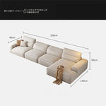 スタイリッシュなパイン無垢材ソファー | シリコンフィル&エアレザークッションで極上の座り心地 | モダンなリビングに最適! hly-3036