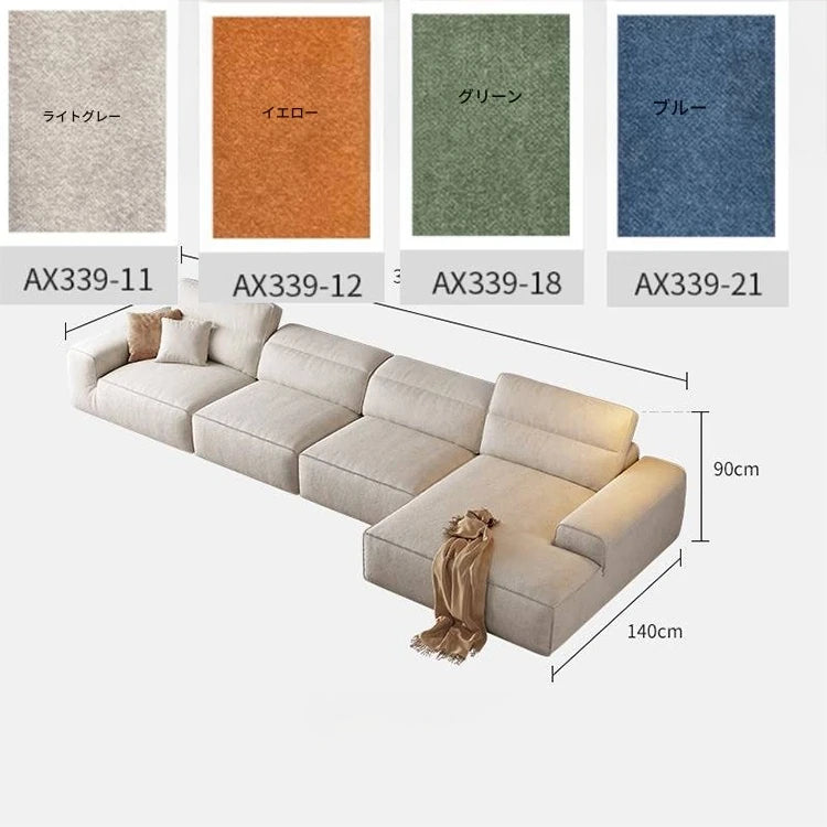 スタイリッシュなパイン無垢材ソファー | シリコンフィル&エアレザークッションで極上の座り心地 | モダンなリビングに最適! hly-3036