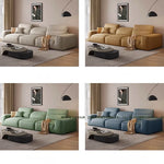 スタイリッシュなパイン無垢材ソファー | シリコンフィル&エアレザークッションで極上の座り心地 | モダンなリビングに最適! hly-3036