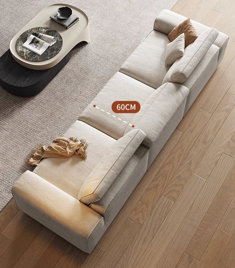 スタイリッシュなパイン無垢材ソファー | シリコンフィル&エアレザークッションで極上の座り心地 | モダンなリビングに最適! hly-3036