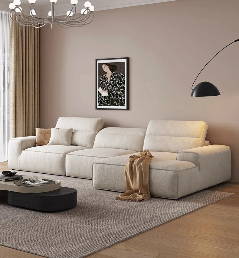 スタイリッシュなパイン無垢材ソファー | シリコンフィル&エアレザークッションで極上の座り心地 | モダンなリビングに最適! hly-3036