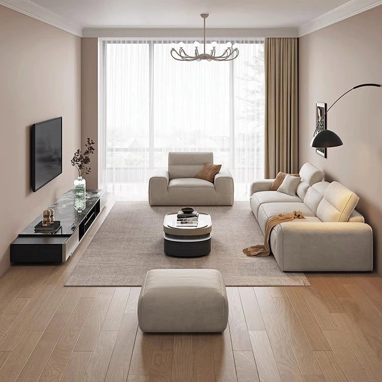 スタイリッシュなパイン無垢材ソファー | シリコンフィル&エアレザークッションで極上の座り心地 | モダンなリビングに最適! hly-3036