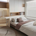 パイン材使用のモダンデザインベッド|シンプルで洗練されたインテリアに最適! hlyj-3140