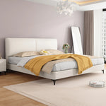 スタイリッシュなパインエアレザー製ベッド|快適な眠りをサポートするシンプルデザイン hlyj-3142