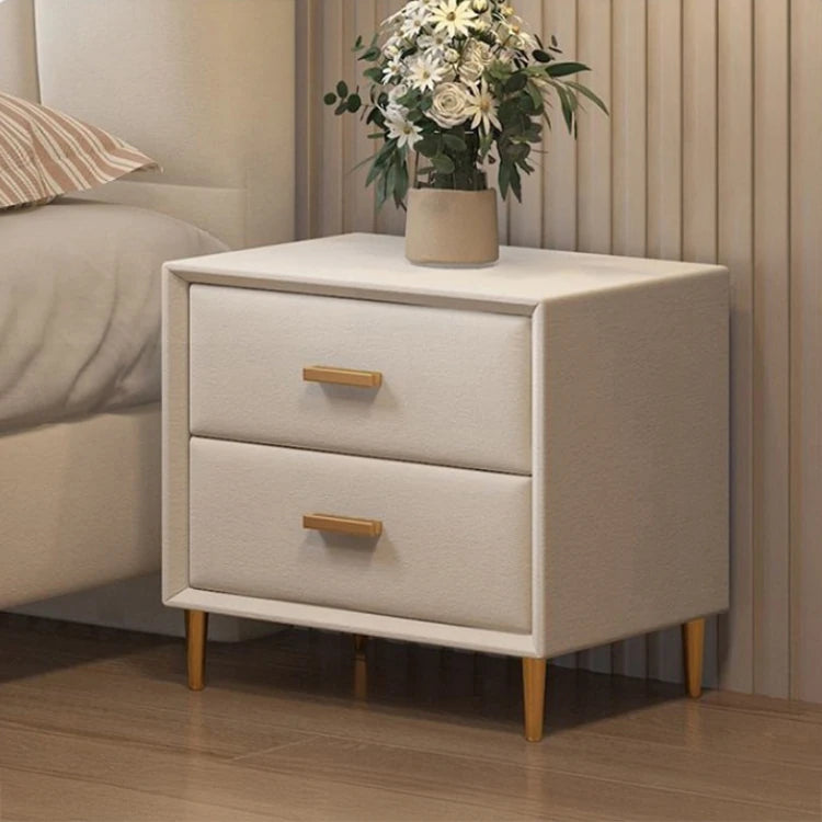 スタイリッシュなパインエアレザー製ベッド|快適な眠りをサポートするシンプルデザイン hlyj-3142