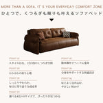 フレンチヴィンテージ レザーソファーベッド 多機能 折りたたみ 伸縮式 一台二役 一人掛け 二人掛け 小型 リビングソファー hmm-3771