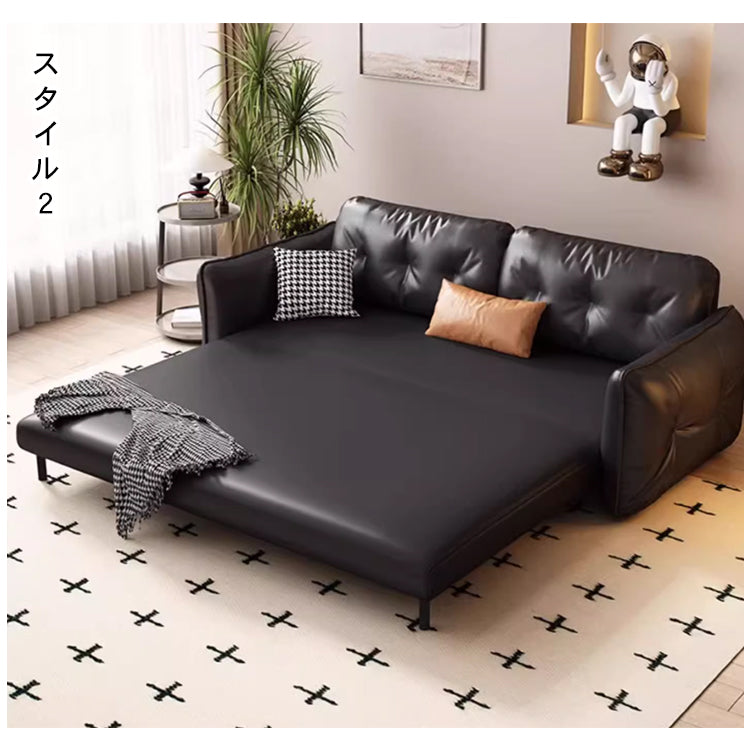 イタリアンモダン 猫爪対応ファブリックソファーベッド 折りたたみ 伸縮式 一台二役 一人掛け 二人掛け 小型 省スペース シンプルデザインhmm-3790