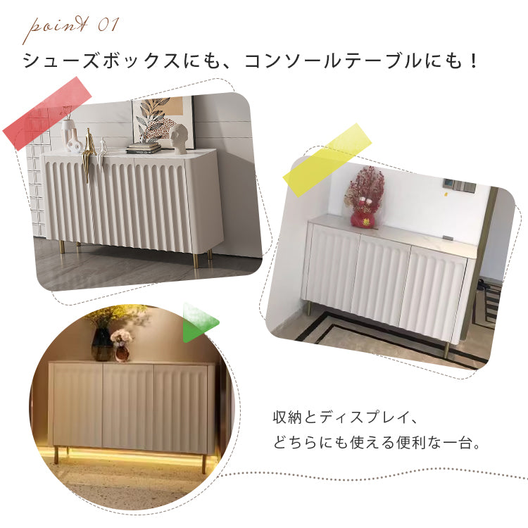 軽ラグジュアリー玄関リビング用セラミック天板間仕切りキャビネット モダンシンプルデザイン 入口用無垢材シューズキャビネット 家庭用一体型 hmm-3892