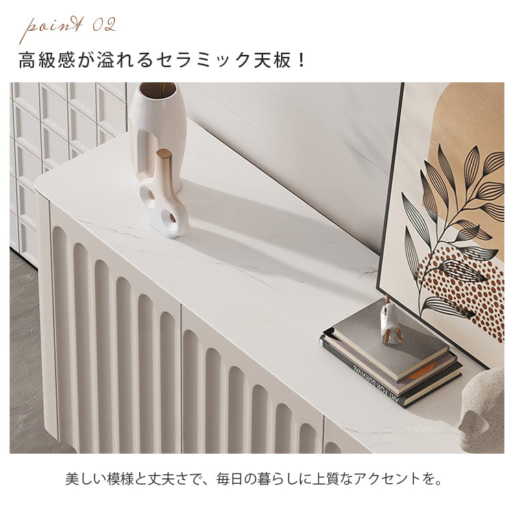 軽ラグジュアリー玄関リビング用セラミック天板間仕切りキャビネット モダンシンプルデザイン 入口用無垢材シューズキャビネット 家庭用一体型 hmm-3892