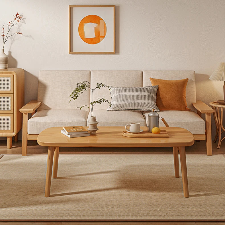 ナチュラルウッドセンターテーブル|北欧風おしゃれデザイン家具 hmo-1984