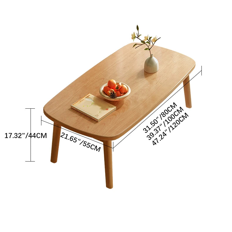 ナチュラルウッドセンターテーブル|北欧風おしゃれデザイン家具 hmo-1984