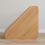 オーク材仕上げのコーナーテーブル|北欧風デザインでおしゃれなインテリアに最適 hmo-1985