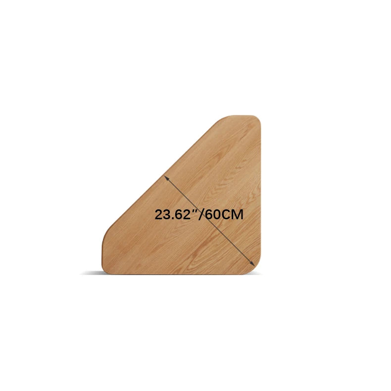 オーク材仕上げのコーナーテーブル|北欧風デザインでおしゃれなインテリアに最適 hmo-1985