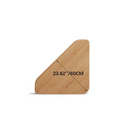 オーク材仕上げのコーナーテーブル|北欧風デザインでおしゃれなインテリアに最適 hmo-1985