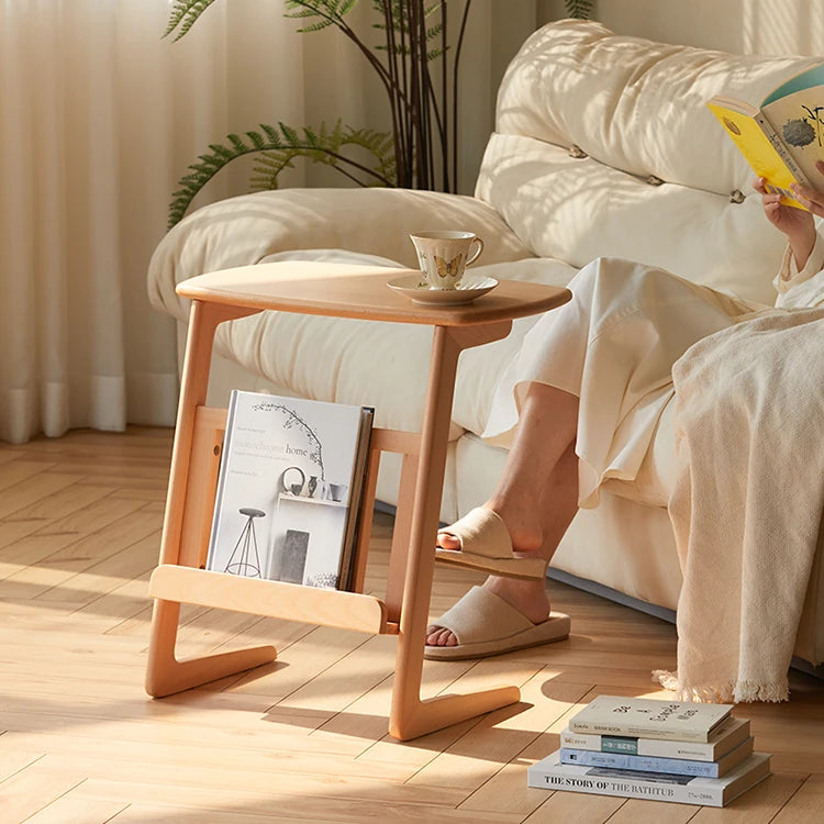 高級ケヤキ材使用センターテーブル|北欧風シンプルデザインでおしゃれ空間を演出 hmo-1986