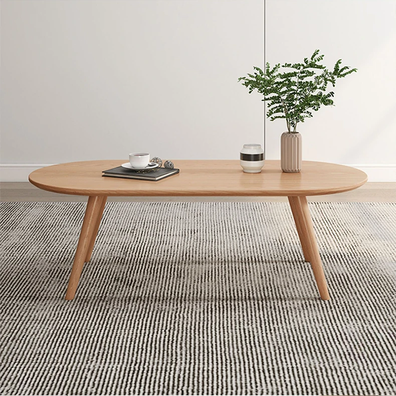 ナチュラルな木製センターテーブル|シンプルデザインでお部屋に調和 hmo-1991