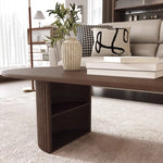 モダンなリビングに最適!高級木製センターテーブルで上質な空間を演出 hmo-1994