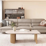 モダンなリビングに最適!高級木製センターテーブルで上質な空間を演出 hmo-1994