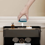 モダンなデザインが魅力!高級ガラス製ナイトテーブル hmq-1921