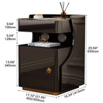 モダンなデザインが魅力!高級ガラス製ナイトテーブル hmq-1921