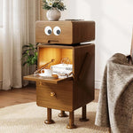 モダンデザインのガラス製ナイトテーブル - 高級感溢れるおしゃれなインテリア hmq-1924