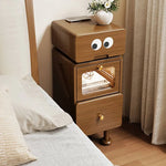 モダンデザインのガラス製ナイトテーブル - 高級感溢れるおしゃれなインテリア hmq-1924