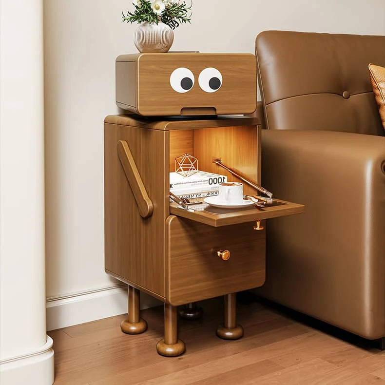 モダンデザインのガラス製ナイトテーブル - 高級感溢れるおしゃれなインテリア hmq-1924