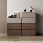 エレガントなデザインの多層板製ナイトテーブル|モダンなベッドサイド収納 hmq-1925