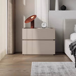 エレガントなデザインの多層板製ナイトテーブル|モダンなベッドサイド収納 hmq-1925