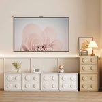 シンプル&ナチュラルなパイン材キャビネット – 上質な木目の美しさ hmq-1933