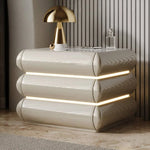 高級無垢材ナイトテーブル セラミック製 ランプ付き モダンデザイン ベッドサイドテーブル hmq-1934