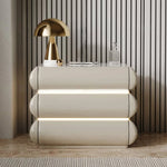 高級無垢材ナイトテーブル セラミック製 ランプ付き モダンデザイン ベッドサイドテーブル hmq-1934