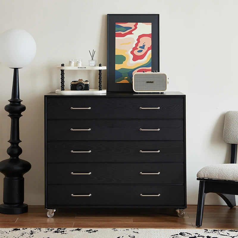 アッシュ材製多層板キャビネット - スタイリッシュなデザインと高機能性を兼ね備えた収納家具 hmr-4763