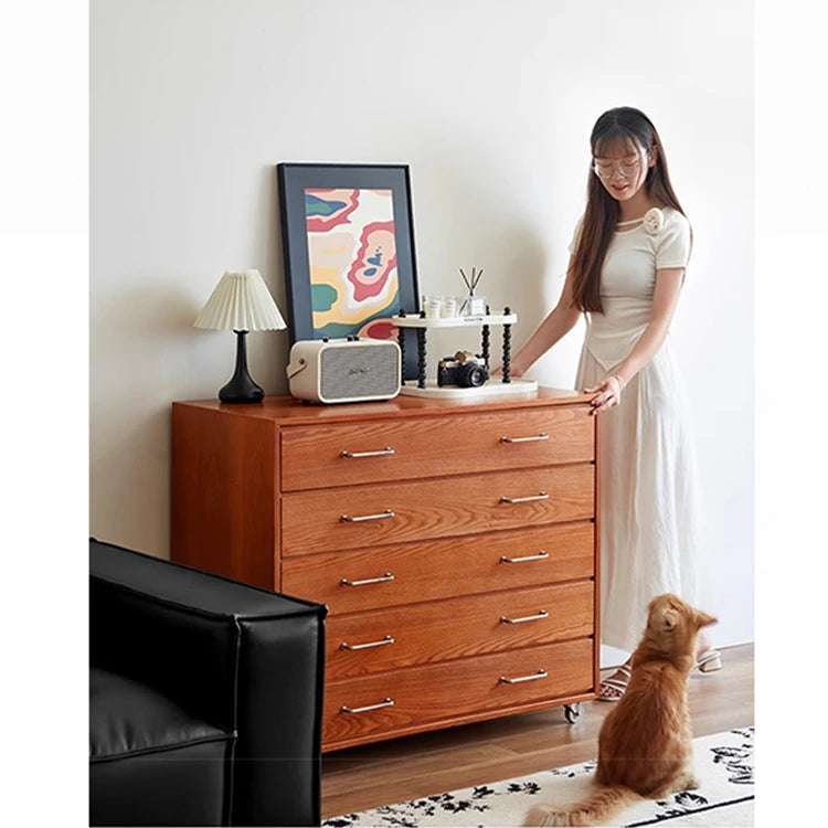 アッシュ材製多層板キャビネット - スタイリッシュなデザインと高機能性を兼ね備えた収納家具 hmr-4763