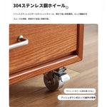 アッシュ材製多層板キャビネット - スタイリッシュなデザインと高機能性を兼ね備えた収納家具 hmr-4763