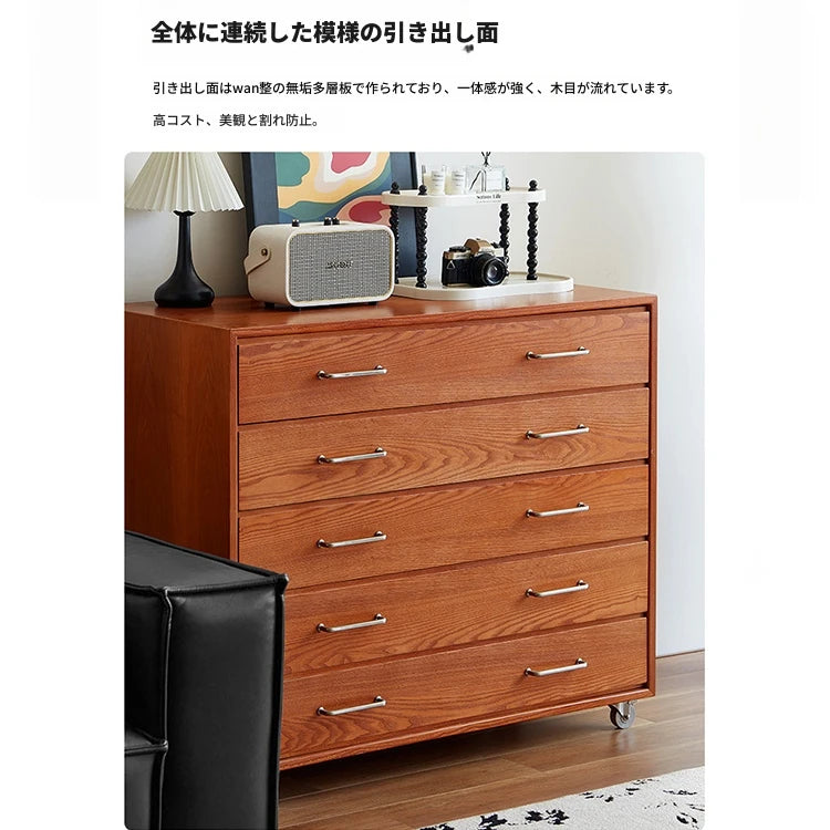 アッシュ材製多層板キャビネット - スタイリッシュなデザインと高機能性を兼ね備えた収納家具 hmr-4763