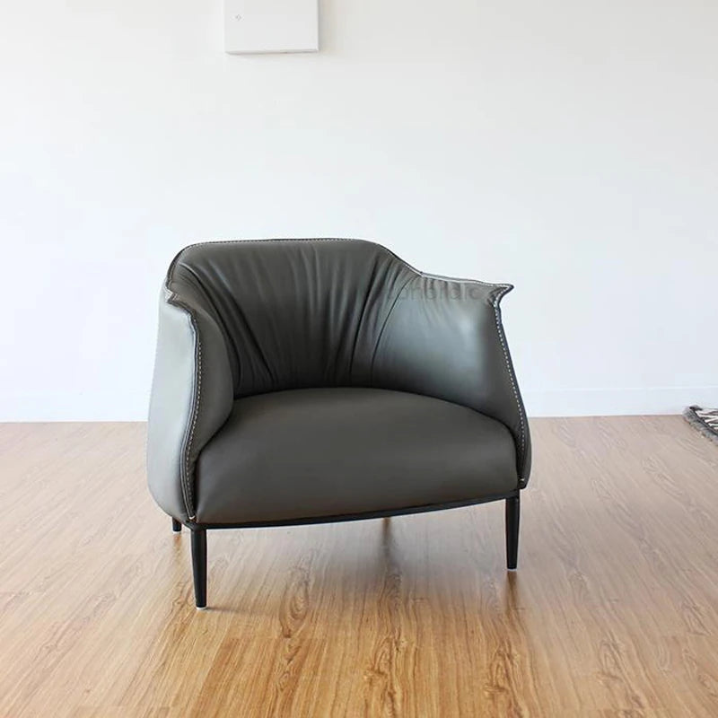 スタイリッシュな合皮チェア - 快適なリビング用椅子、モダンなデザインと優れた耐久性! hmr-4765