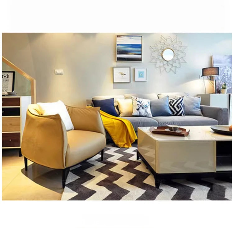 スタイリッシュな合皮チェア - 快適なリビング用椅子、モダンなデザインと優れた耐久性! hmr-4765