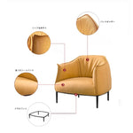 スタイリッシュな合皮チェア - 快適なリビング用椅子、モダンなデザインと優れた耐久性! hmr-4765