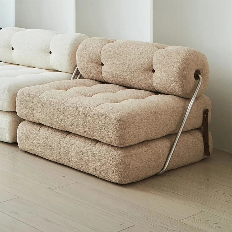 ラテックス合成皮革シェニールエアレザー製ロングチェア - リラックス&快適な昼寝空間を提供! hmr-4767