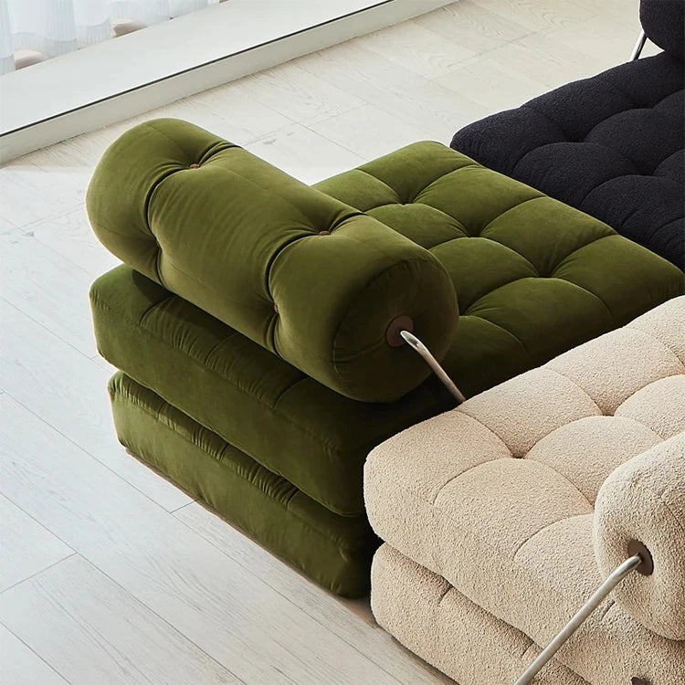 ラテックス合成皮革シェニールエアレザー製ロングチェア - リラックス&快適な昼寝空間を提供! hmr-4767