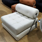 ラテックス合成皮革シェニールエアレザー製ロングチェア - リラックス&快適な昼寝空間を提供! hmr-4767