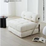 ラテックス合成皮革シェニールエアレザー製ロングチェア - リラックス&快適な昼寝空間を提供! hmr-4767